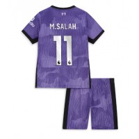 Liverpool Mohamed Salah #11 Kolmas Peliasu Lasten 2023-24 Lyhythihainen (+ Lyhyet housut)